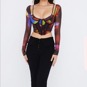 House of CB cropped corset